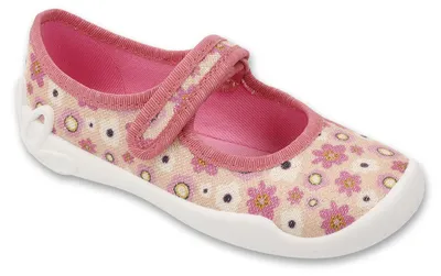 Produktbild von Ballerinas Befado 114X577 114Y577 rosa mit Blumen