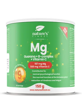 Magnesium, Mg, Guarana, B-komplex, vitamin C, immunsystem stärken, #WeAreNature