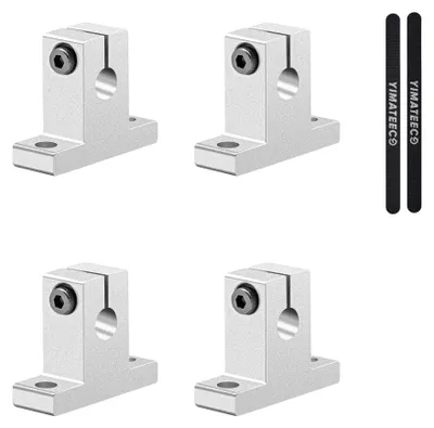 SK10 Wellenhalterung 10 mm, 4er-Pack, Aluminium, oxidiert