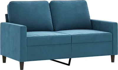 Produktbild von vidaXL 2-Sitzer-Sofa Blau 120 cm Samt