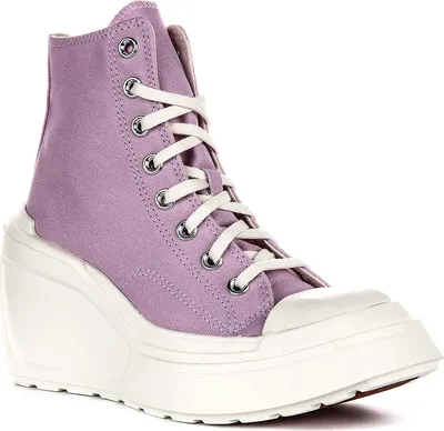 Produktbild von Converse Chuck 70 De Luxe Wedge Squared Damen Textil Wedges in Pink Weiß – 7 UK - 40 EU - 9 US / Pink White