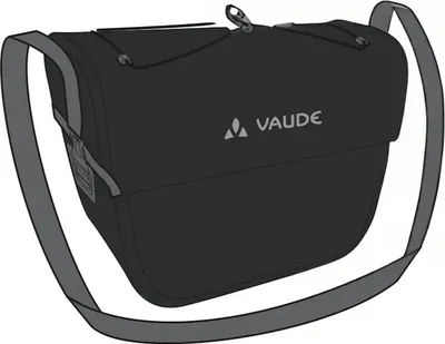 Produktbild von VAUDE Aqua Box, Vorderseite, Fahrradtasche, Polyester, Schwarz, 6 l, 7 kg