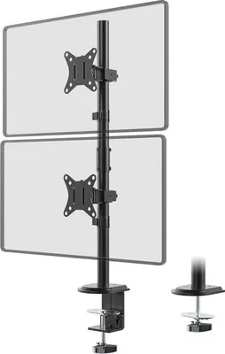 Obrázok produktu pre Dvojitý držiak na monitor 17-32 palcov 9 kg VESA 75x75 100x100 mm Stojan na monitor pre domácu kanceláriu