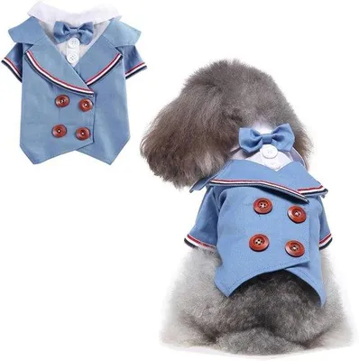 Produktbild von Feines Smoking-Outfit schwarz für kleine Hunde und Katzen