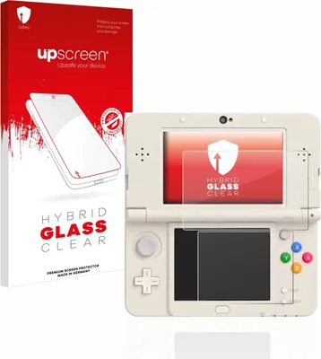 Produktbild von upscreen Schutzglas für Nintendo New 3DS Schutzfolie Panzer Folie Glas Display Schutz klar