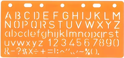 Produktbild von Standardgraph Schablone Großbuchstaben 20 mm
