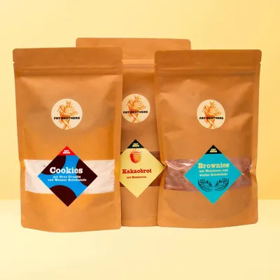 Produktbild von Schulkuchen mit Kakao und Schokolade Brötchen Brownies und Cookies Backmischungen