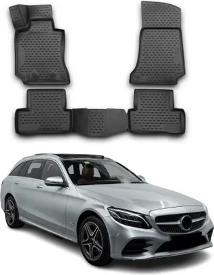 Produktbild von 2014-2020 Mercedes C Klasse S205 Wagon Fußmatten TPE Schwarz 4 tlg
