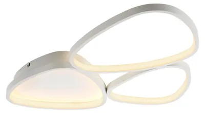 Imagen del producto de JUST LIGHT PEBBLES: Lámpara de techo LED, luz blanca cálida, regulable, 26,5W, color blanco, modelo 14049-16
