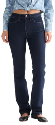Image de Wrangler - Jeans pour femmes - Coupe droite - Délavage foncé
