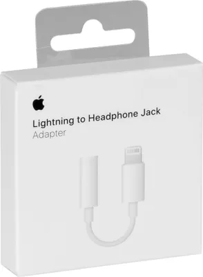 Productafbeelding van Apple Lightning-adapter naar 3,5 mm hoofdtelefoonconnector, modelnummer MMX62ZM/A