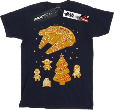 Produktbild von Star Wars - "Gingerbread Rebels" T-Shirt für Herren BI46674 (M) (Marineblau)