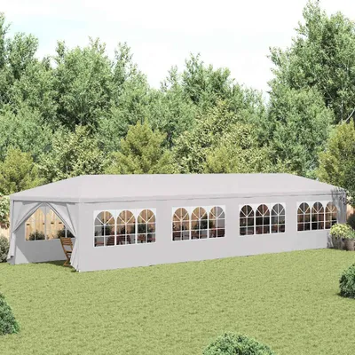 Image de vidaXL Tente de jardin 3x12 m blanche