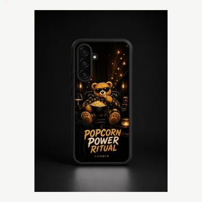 Productafbeelding van Samsung A26 hoesje, telefoonhoesje, beschermhoesje, case met popcornmotief – LUNØIR ©