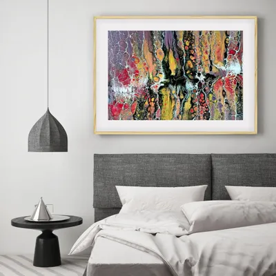 Produktbild von MG Design Natural Bilderrahmen 100 x 140 cm - Aus echtem Holz mit Acrylglas, zum Aufhängen & Aufstellen, für Fotos, Poster & Puzzle