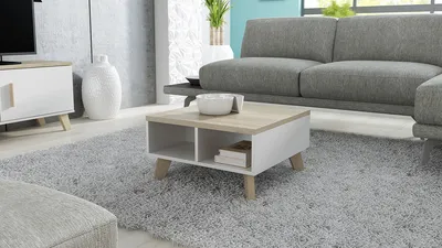 Produktbild von Cama Meble Konferenztisch Lotta 60 - weiße Eiche Sonoma