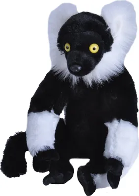Obrázek produktu pro Plyšový lemur černobílý - 30 cm