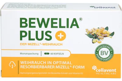 Produktbild von Bewelia Plus Weihrauchkapseln mit Vitamin K2, 60 St. Kapseln