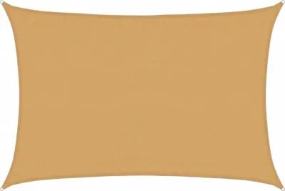 Produktbild von vidaXL Sonnensegel 160 g/m² Rechteckig Sandfarbe 3,5x4,5 m HDPE