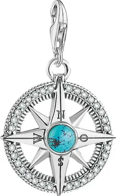 Produktbild von Thomas Sabo Charm-Anhänger - türkis - Kompass-Charm 1773-646-17