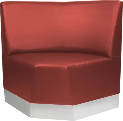 Produktbild von CHICAGO Gastro RUND Bank 0,78x95cm | Rot | Glatt | Bistro Bank Sitzbank Lounge Polster Restaurant