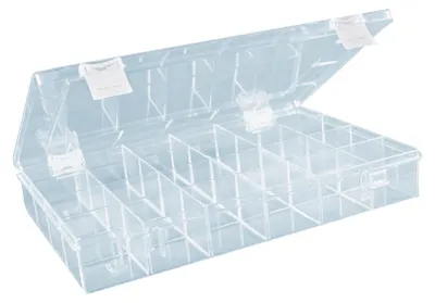 Image de Boîte de rangement PS, 24 compartiments, transparente