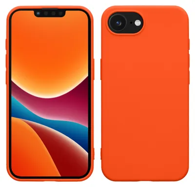 Produktbild von kwmobile Handyhülle für Apple iPhone 17e / iPhone 16e Hülle - TPU Case - Kabelloses Laden - Schutzhülle Cover in Neon Orange