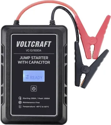 Produktbild von VOLTCRAFT Schnellstartsystem VC-12/1000A VC-13998130 Starthilfestrom (12 V)=500 A Kondensator-Technik (ohne Akku)