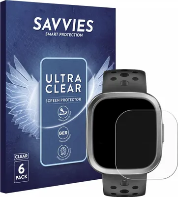 Produktbild von 6x Für YYKY Smartwatch 1.72" Schutzfolie Savvies Displayschutz Display Schutz Folie Klar Transparent