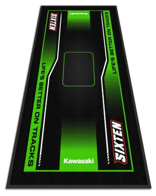Zdjęcie produktu dla Dywan motocyklowy Green Marker 95x200 - ekologiczny dywan motocyklowy - na padoki i do garaży - zmywalny i ekologiczny - idealny prezent motocyklowy