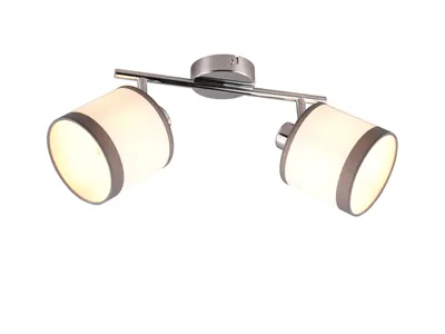 Zdjęcie produktu dla Lampa sufitowa DAVOS srebrna 2xE14x10W metal wym:23x35x16cm IP20 RL
