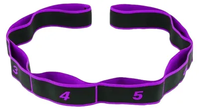 Produktbild von Yoga-Stretchband mit 8 Schlaufen für Pilates, Ballett, Tanz, Gymnastik, Flexibilitätstraining, elastisches Band, Trainingsband für Frauen, Workout, Übungen, Physiotherapie, Widerstandsband