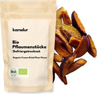 Image de Morceaux de prunes bio lyophilisés 250 g