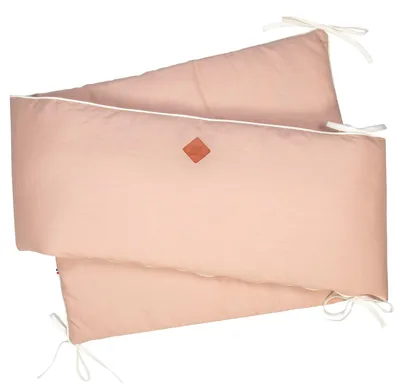 Produktbild von Bettumrandung Lino - 210 x 30 cm - Pfirsich | by SEVIRA KIDS