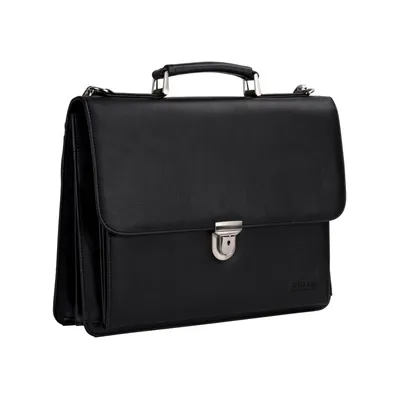 Image de LEONHARD HEYDEN mallette sac d'ordinateur portable pour ordinateur portable Hannover Briefcase 2 Compartments Black noir