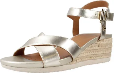 Produktbild von Geox Ischia Corda Espadrille-keilsandalen Golden EU 37 Frau Golden EU 37