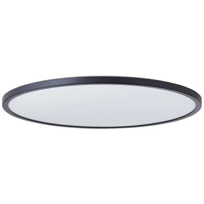 Image de BRILLIANT Panneau LED noir en saillie BRENNAN | Plafonnier protégé contre les projections d'eau Ø 54 cm avec variateur à 3 niveaux & fonction mémoire | 35 W 4000 lm 4000 K | Plastique