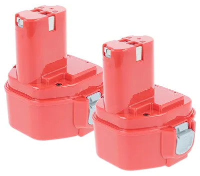 Produktbild von EXTENSILO 2x Akku kompatibel mit Makita 6217DWDE, 6216DWFE, 6217D, 6223D, 6217DWDLE, 6223DW, 6223DE, 6227D, 6223DWE Werkzeug (3300 mAh, NiMH, 12 V)