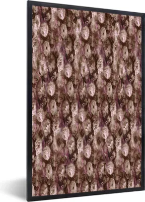 Produktbild von MuchoWow® MuchoWow® Gerahmtes Poster Blumen - Rosen - Pastell 60x90 cm - Poster mit zchwarzem Bilderrahmen - Kunst