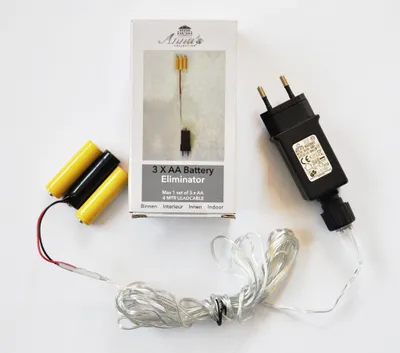 Produktbild von Batterie Adapter 3 AA Mignon Batterien 4,5V Wandler 4m Kabel Netzteil