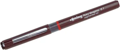 Produktbild von Feinschreiber Tikky Graphic 0,1mm schwarz Packung mit 12 Stück