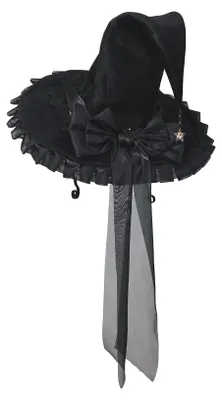 Obrázok produktu pre Čarodejnícka čiapka - Čierna - Vhodná na Halloween a oslavy