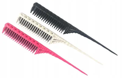 Produktbild von TOTO HAIR Y10 Dreireihiger Spikegreiferkamm Toupierkamm