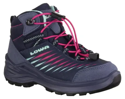 Zdjęcie produktu dla Lowa ZIRROX II GTX MID JR – buty trekkingowe dla dziewcząt, kolor granatowy/różowy, rozmiar 28