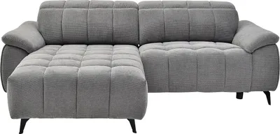 Produktbild von Eckrelaxsofa elektrisch - Ecke links - Strukturstoff - Grau - CELTIMO
