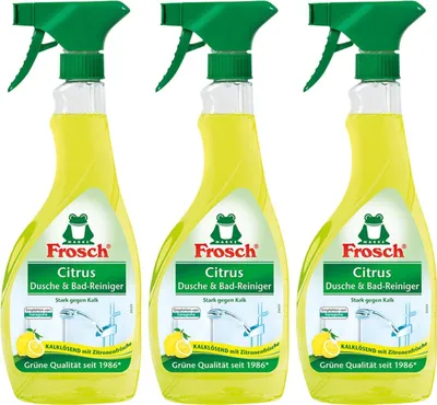 Produktbild von 3x Frosch Citrus Dusche & Bad Reiniger 500 ml Sprühflasche