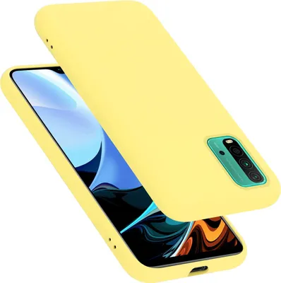 Produktbild von Cadorabo Schutzhülle für Xiaomi RedMi 9T / POCO M3 Hülle in Gelb Handyhülle Case Cover TPU Etui