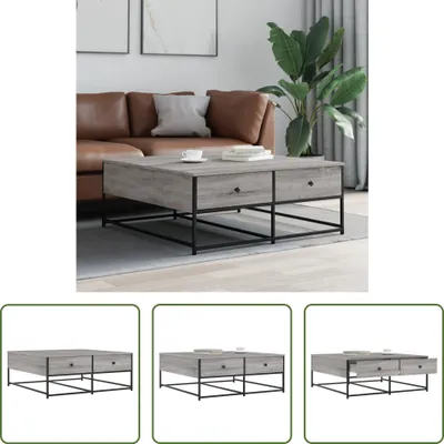 Produktbild von The Living Store Couchtisch Grau Sonoma 100x99x40 cm Holzwerkstoff