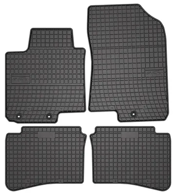 Produktbild von Gummi-Fußmatten für Hyundai i20 III 2020- (Schrägheck) – 4-tlg, Schwarz, passgenau – Wielganizator SolidPRO