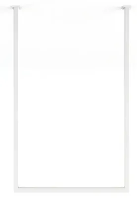 Immagine prodotto di Portasciugamani da parete TENSI, 60x50 cm – realizzato in acciaio di alta qualità | Bianco | Metallbude